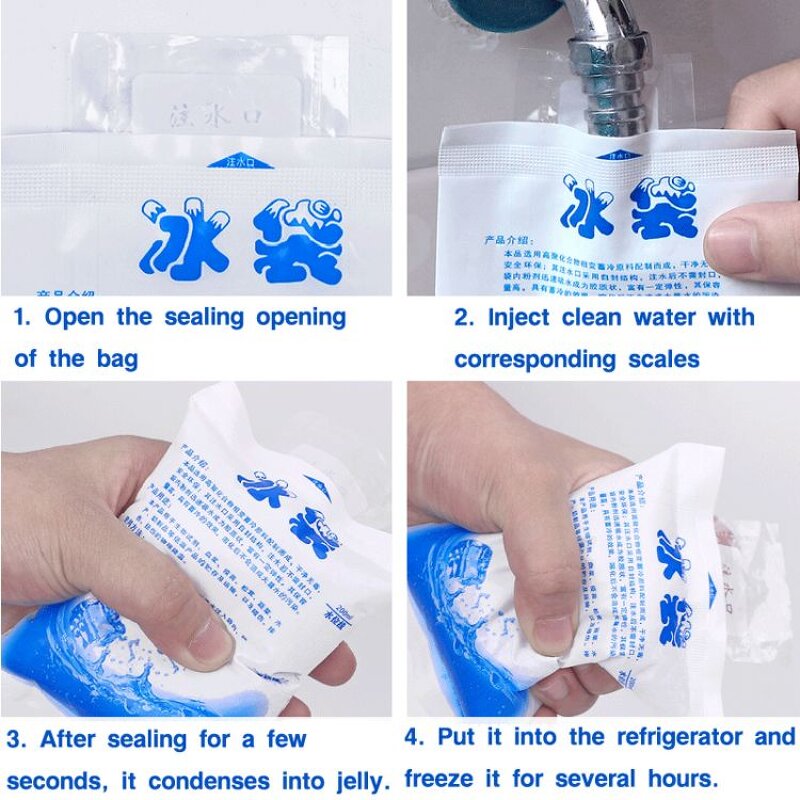 Ice Gel Pack - Manufacturer - Wholesale Customized 100-1000ml Reusable Water Injection