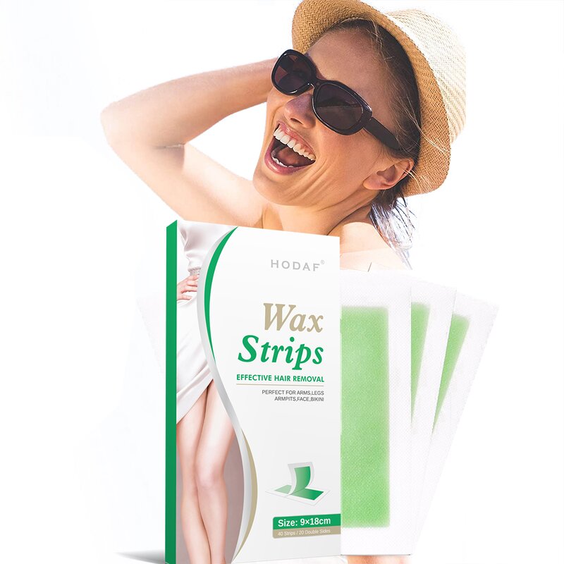 Depilatory Wax Strips - Manufacturer - Legs Bikini Cold Natural Beeswax Easy Use