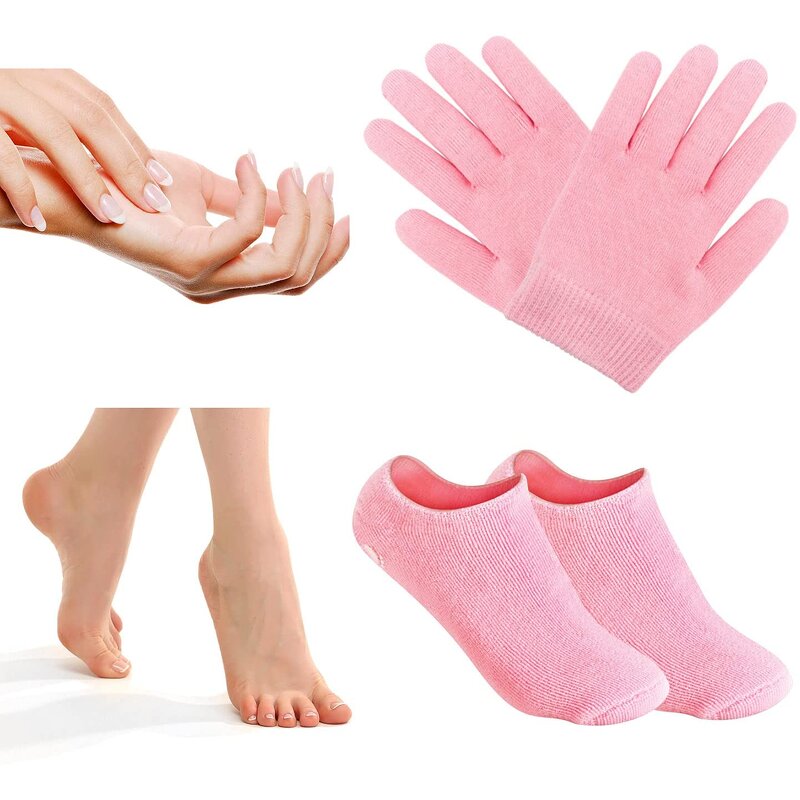 Moisturizing Socks - Manufacturer - Gel Oils Vitamins Dry Cracked Feet Skin Soft