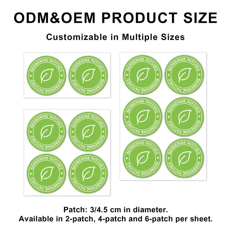 Berberine Patch - Manufacturer - OEM ODM Natural Ingredients Customizable Size