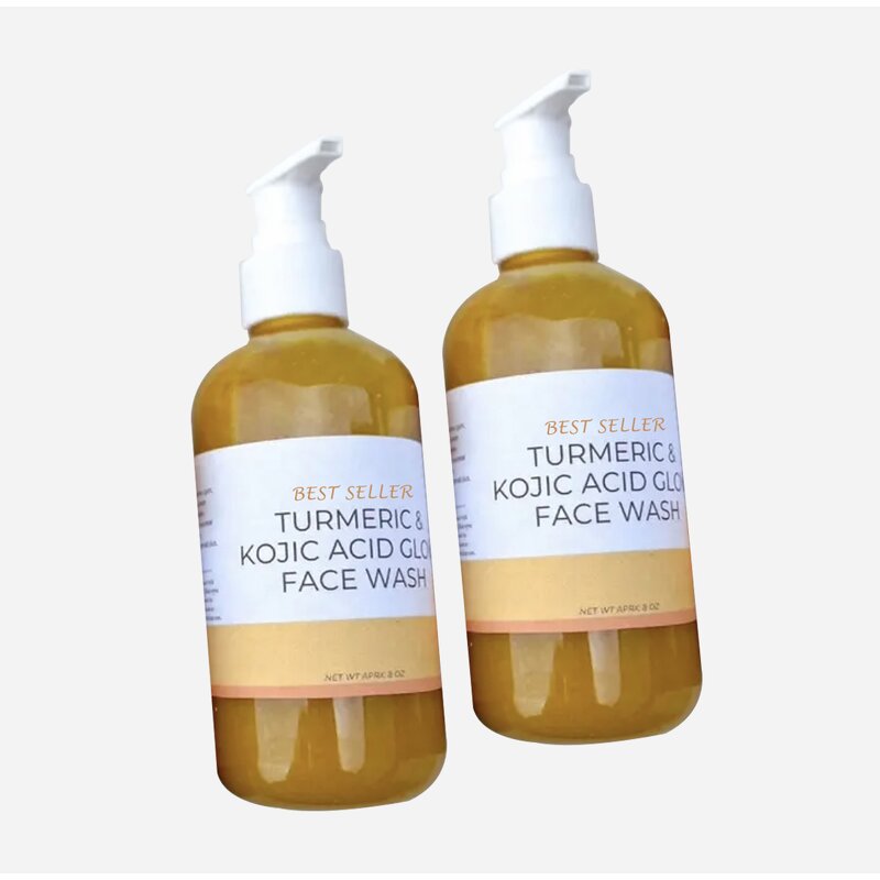Glow Cleanser - Manufacturer - Private Label Turmeric Kojic Acid Face Wash Wholesale
