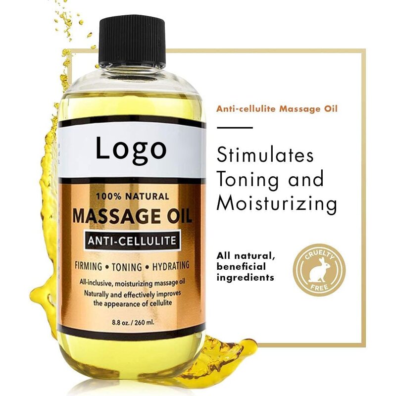 Massage Oil Gel - Manufacturer - Wholesale Private Label Essential Oil Hot Cream Cellulite