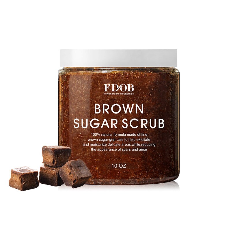 Body Scrub - Manufacturer - Customised Vegan Brown Sugar Whitening Exfolianting Bulk
