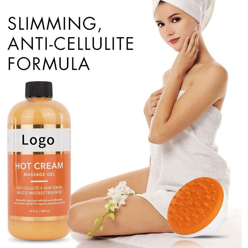 Massage Oil Gel - Manufacturer - Wholesale Private Label Essential Oil Hot Cream Cellulite