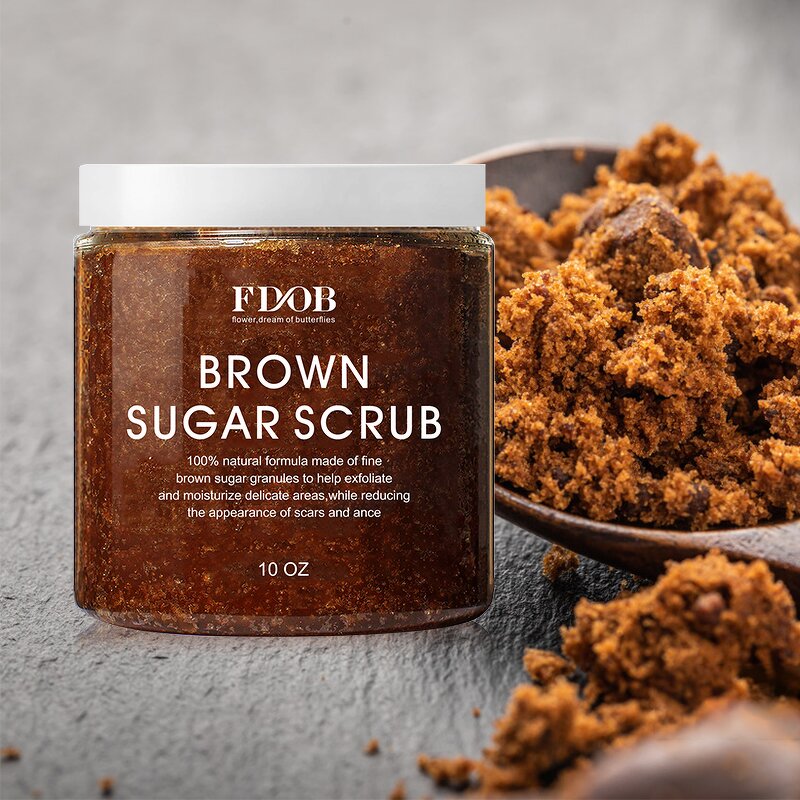 Body Scrub - Manufacturer - Customised Vegan Brown Sugar Whitening Exfolianting Bulk