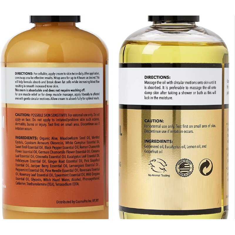 Massage Oil Gel - Manufacturer - Wholesale Private Label Essential Oil Hot Cream Cellulite