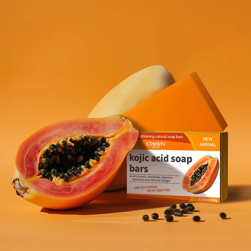 Papaya Kojic Acid Soap - Manufacturer - Private Label Lightening Acne Peeling Whitening Handmade