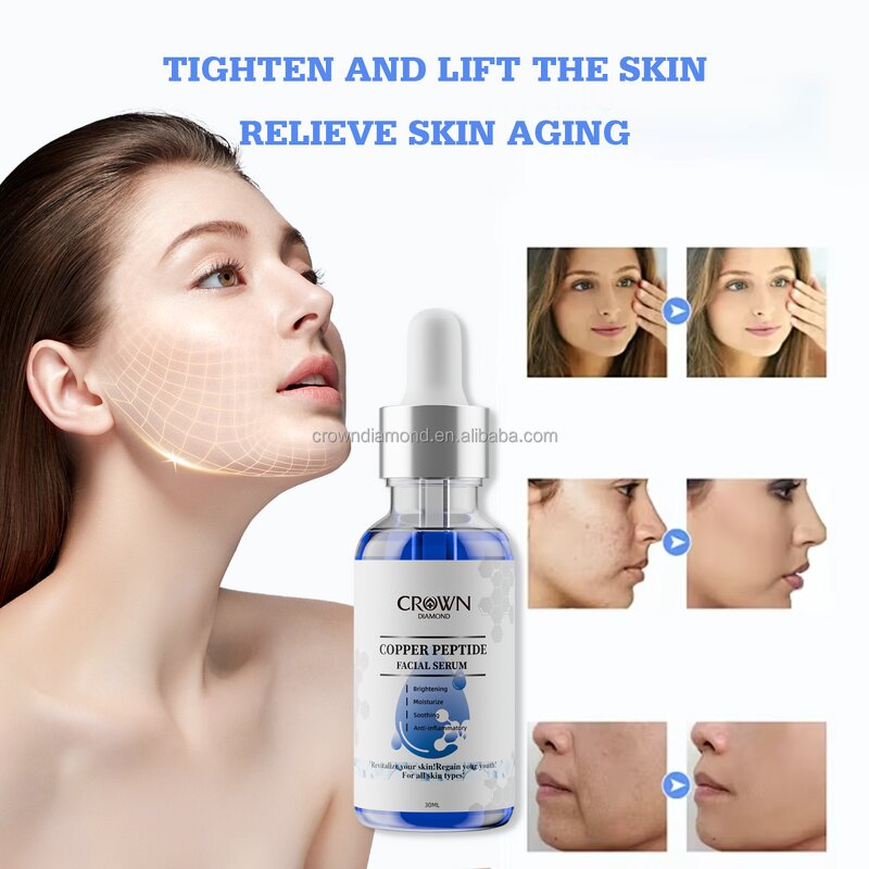 Copper Peptide Face Serum - Manufacturer - Private Label Moisturizing Anti-Aging Wrinkle Tightening