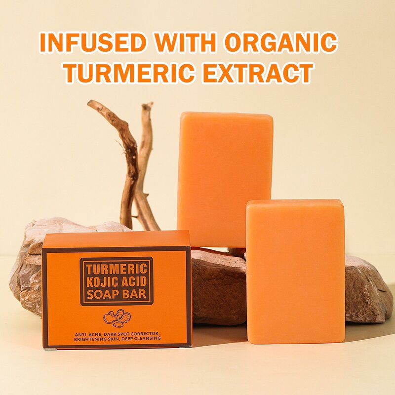Turmeric Kojic Acid Soap - Manufacturer - Wholesale Natural Handmade Anti Acne Dark Spot Remover Brightening