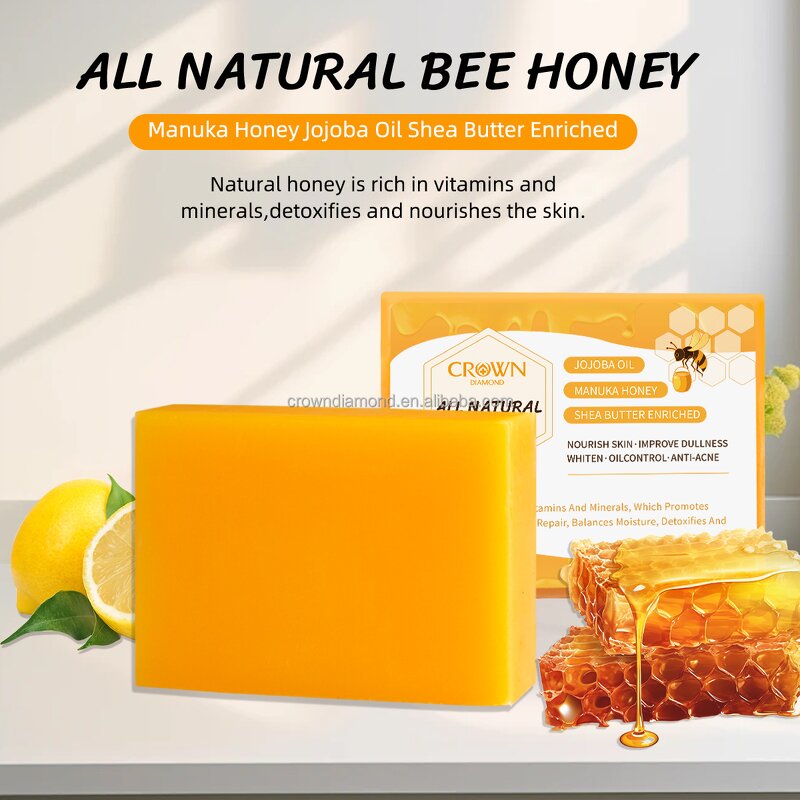 Honey Soap - Manufacturer - Wholesale Organic Handmade Moisturizing Acne Dark Spot Remover Whitening