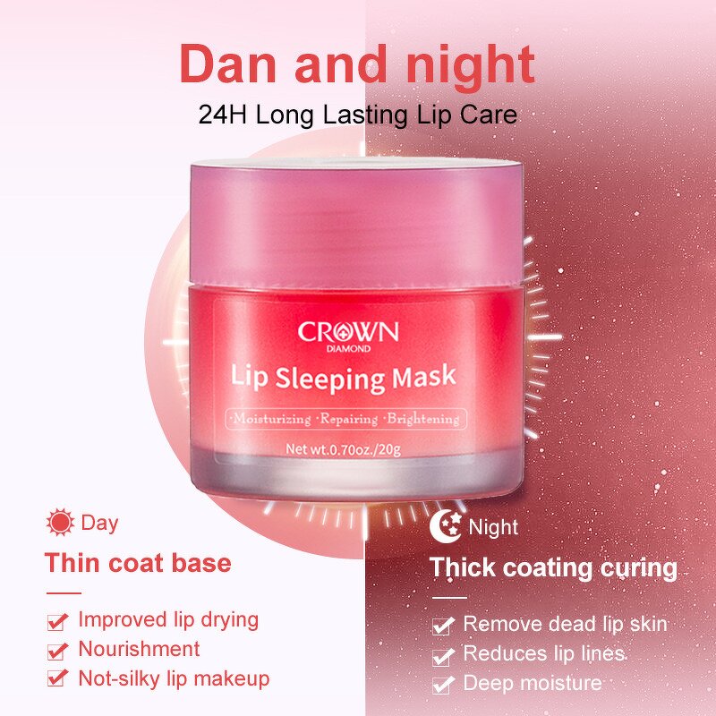 Korean Lip Sleeping Mask - Manufacturer - Natural Gloss Overnight Lines Remove Nourishing Hydrating