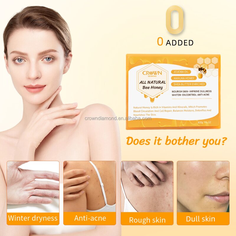 Honey Soap - Manufacturer - Wholesale Organic Handmade Moisturizing Acne Dark Spot Remover Whitening