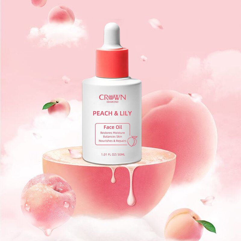 Peach Lily Face Oil - Manufacturer - Custom Logo Organic Squalane Soothing Anti-Aging Whitening
