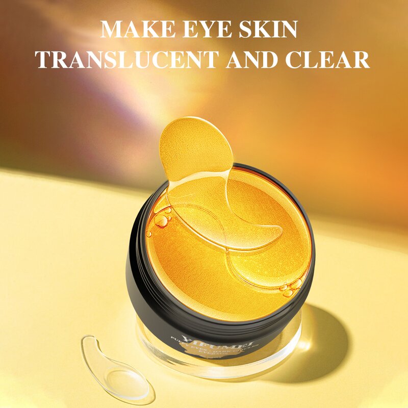 24K Gold Eye Mask Patch - Manufacturer - Crystal Collagen Firming Dark Circles Puffiness Treatment