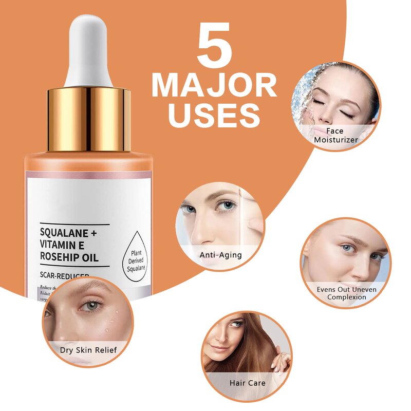 Rosehip Seed Skin Oil - Manufacturer - Stretch Mark Repair Antioxidant Anti-Aging Vitamin E