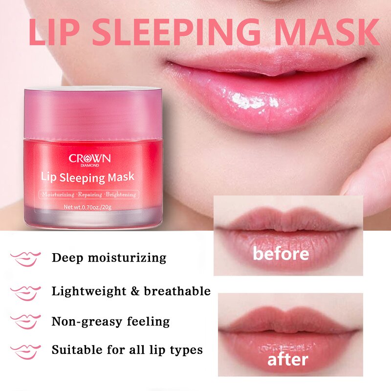Lip Sleeping Mask - Manufacturer - Private Label Natural Organic Vitamin C Brightening Night Repair
