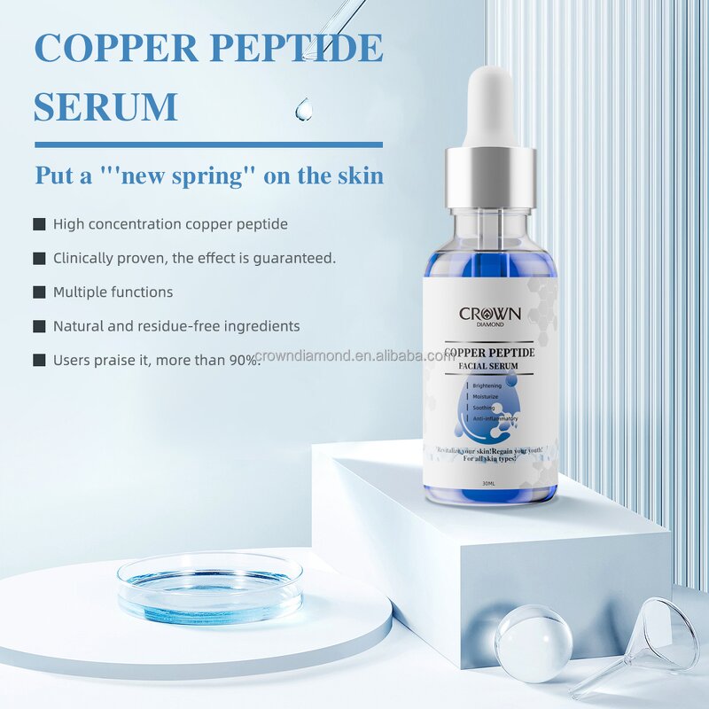 Copper Peptide Face Serum - Manufacturer - Private Label Moisturizing Anti-Aging Wrinkle Tightening