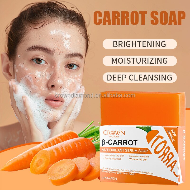 Carrot Soap - Manufacturer - Private Label Natural Organic Anti Acne Lightening Dark Spot Whitening