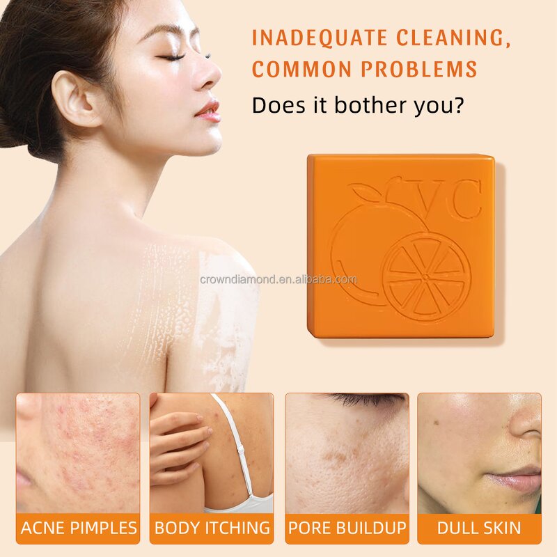 Vitamin C Soap - Manufacturer - Custom Logo Private Label Handmade Deep Cleansing Acne Dark Spot