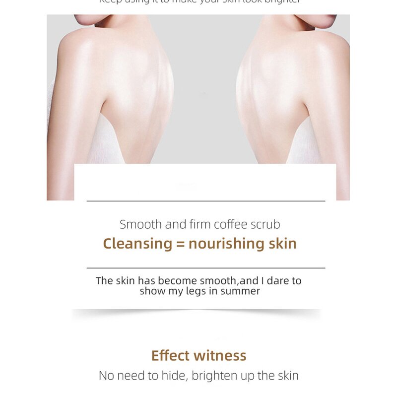 Coffee Body Scrub - Manufacturer - Natural Dead Sea Salt Exfoliating Brightening Moisturizing