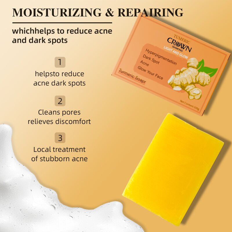 Turmeric Soap - Manufacturer - Wholesale Natural Organic Anti Aging Acne Lightening Peeling Glow