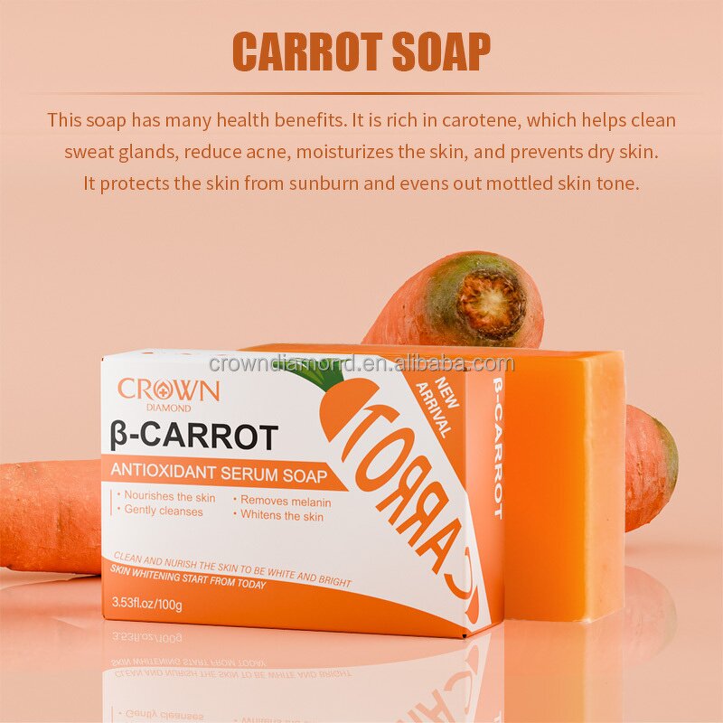 Carrot Soap - Manufacturer - Private Label Natural Organic Anti Acne Lightening Dark Spot Whitening