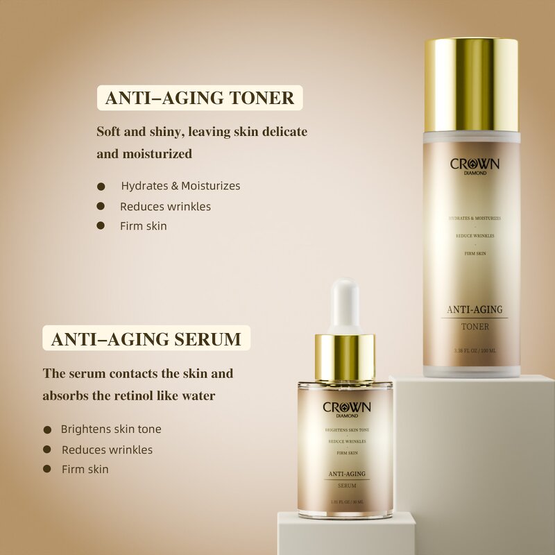 Facial Skin Care Set - Manufacturer - Private Label 4Pcs Peptides Vitamin C Retinol Firming