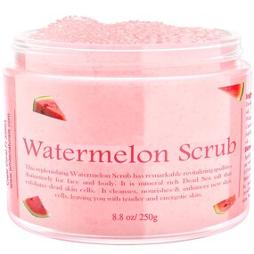 Watermelon Body Scrub - Manufacturer - Women Fruity Brightening Exfoliating Dead Sea Salt Smoothing