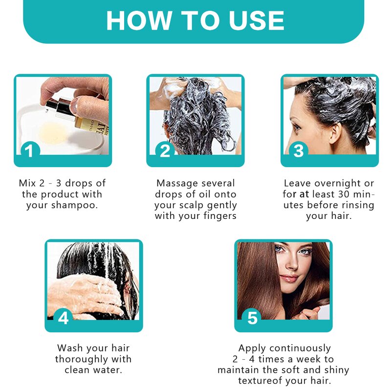 Hair Growth Essential Oil - Manufacturer - Organic Nourishing Anti Frizz Scalp Care Regrowth Treatment