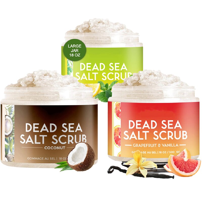 Dead Sea Salt Scrub - Manufacturer - Bath Peeling Moisturizing Deep Cleansing Exfoliating Smoothing