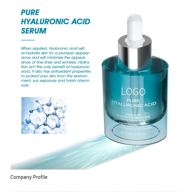Hyaluronic Acid Serum - Manufacturer - Custom Logo Private Label Korean Vitamin C Anti Wrinkle Moisturizing
