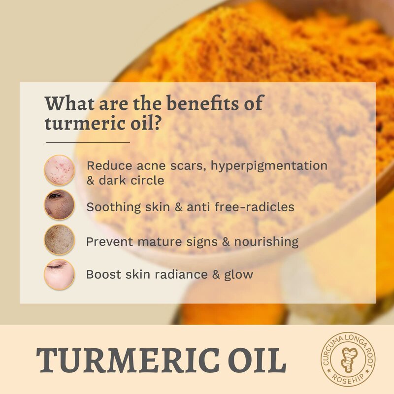 Turmeric Essential Oil - Manufacturer - Organic Skin Smooth Brightening Acne Remove Dark Spot