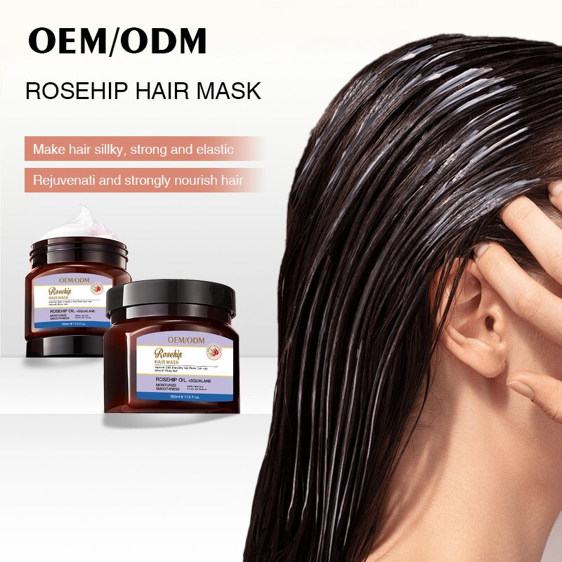 Hair Mask Cream - Manufacturer - Custom Logo Repair Damaged Hair Rosehip Oil Collagen Smoothing