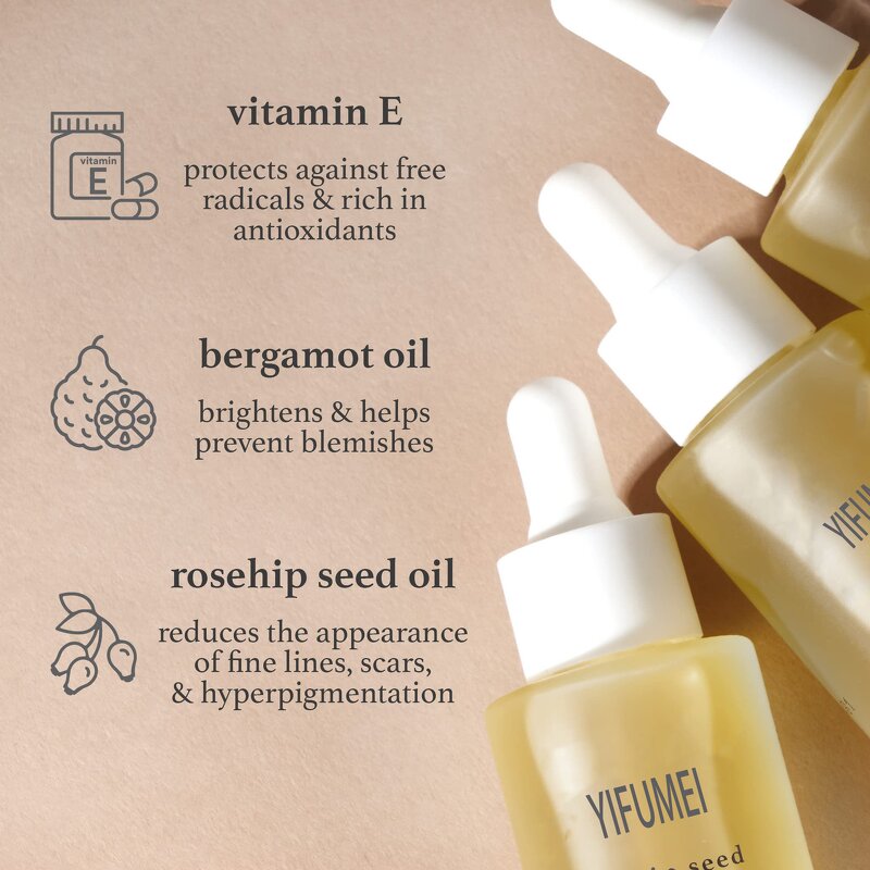 Rosehip Oil - Manufacturer - Skin Repair Pigmentation Brightening Scar Reducing Anti-Wrinkle Face