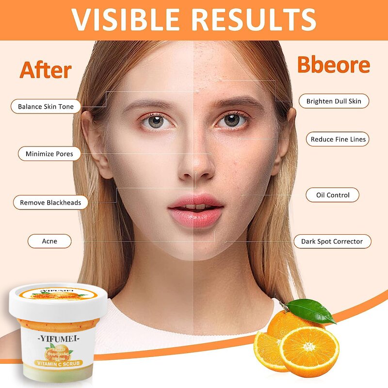 Body Scrub - Manufacturer - Wholesale Private Label Vitamin C Fruit Sugar Exfoliating Brightening