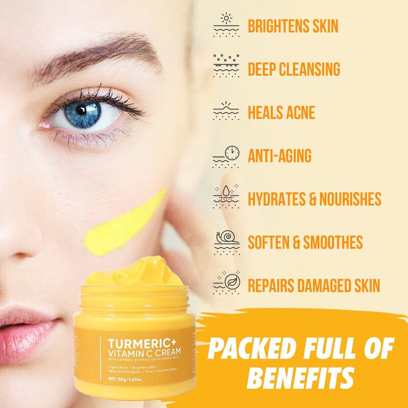 Turmeric Face Cream - Manufacturer - Dark Spot Corrector Anti Aging Brightening Moisturizer