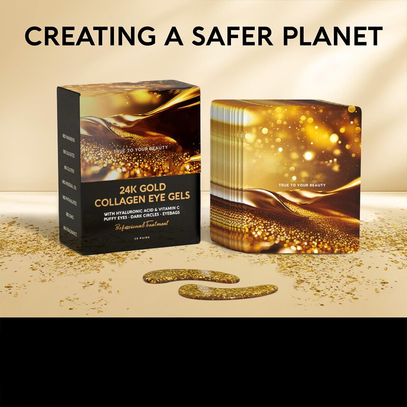 24K Gold Eye Gel Patch - Manufacturer - Eye Bag Removal Anti Puffy Wrinkle Collagen Moisture