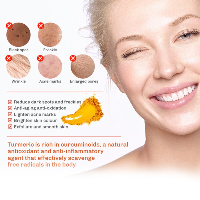 Turmeric Body Scrub - Manufacturer - Organic Dead Sea Salt Peeling Acne Cleansing Whitening Brightening