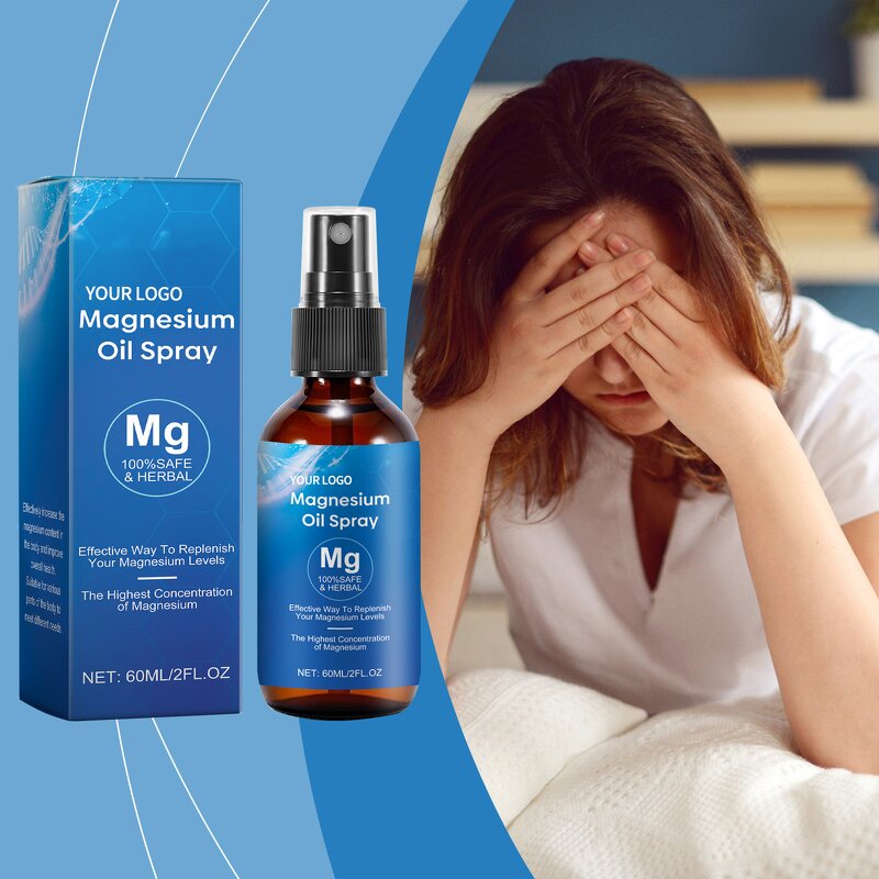 Magnesium Oil Spray - Manufacturer - OEM Private Label Pure Essential Oil Mist for Sleep Muscle Care