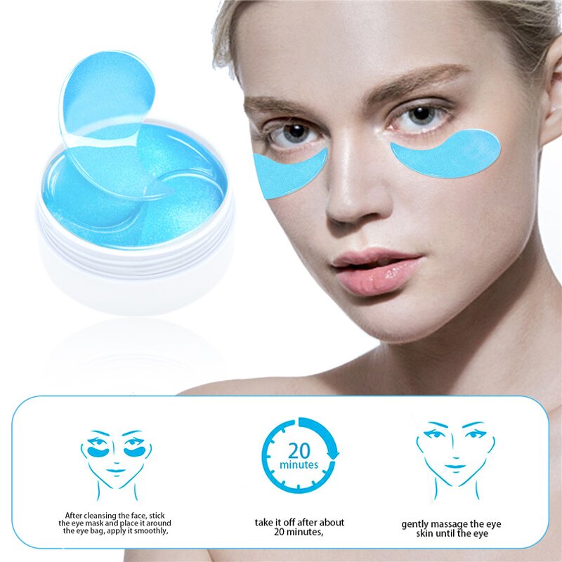 Hydrogel Eye Mask - Manufacturer - Private Label Vegan Hyaluronic Acid Anti Aging Puffy Moisturizing