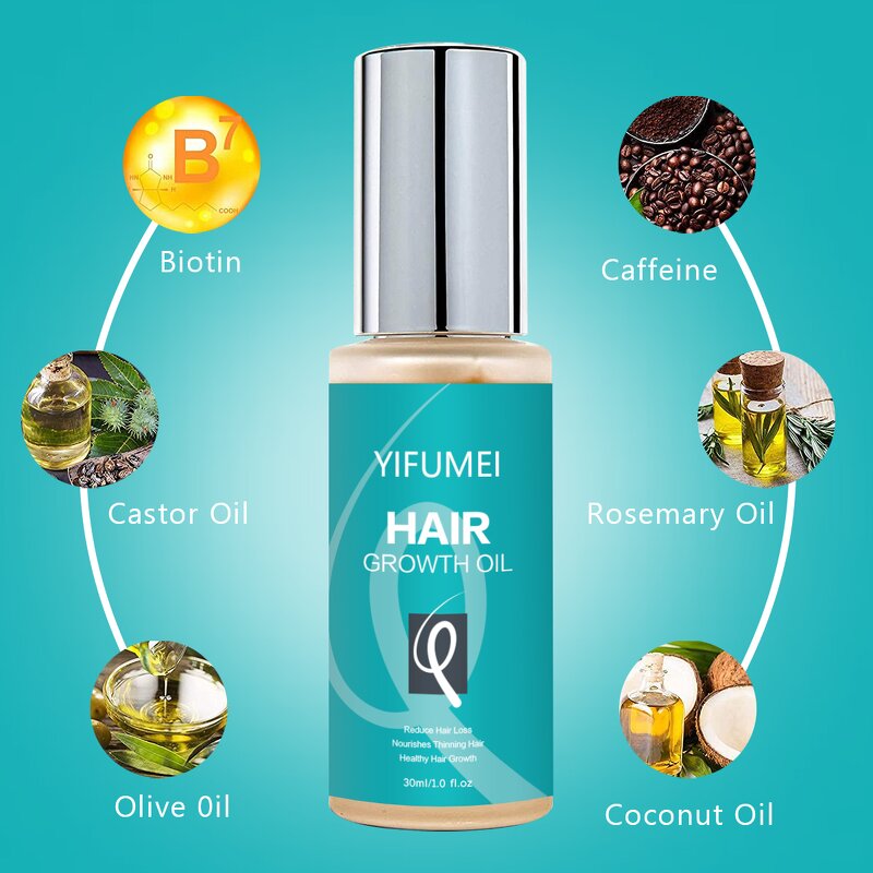 Hair Growth Essential Oil - Manufacturer - Organic Nourishing Anti Frizz Scalp Care Regrowth Treatment