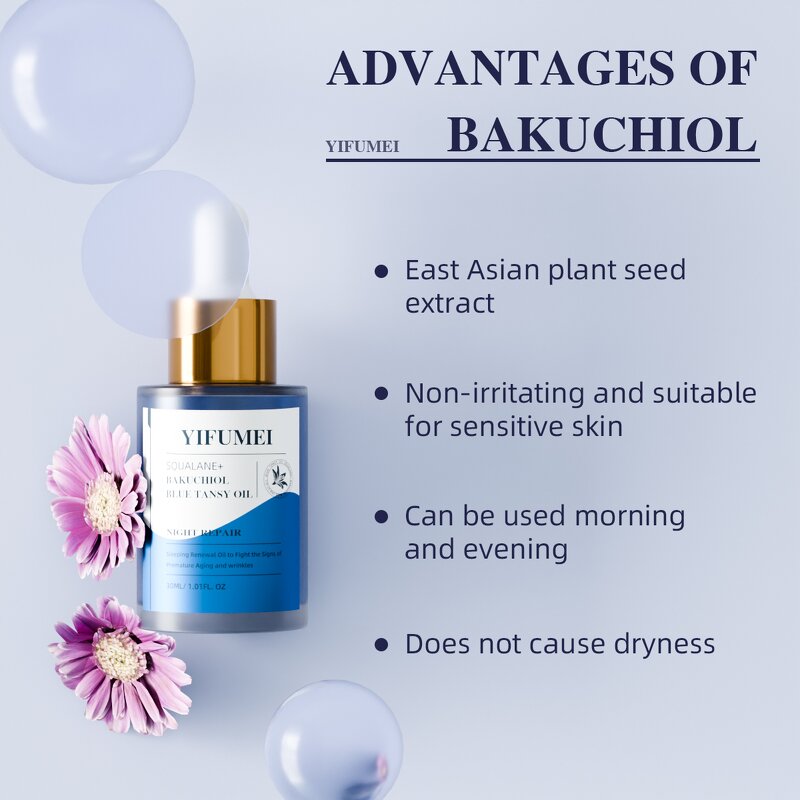 Face Oil - Manufacturer - Natural Squalane Retinol Bakuchiol Blue Tansy Lightening Anti Aging