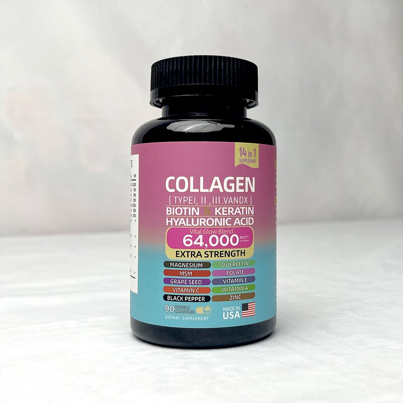 Collagen Powder - Manufacturer - OEM Private Label Marine Keratin Biotin Hyaluronic Acid