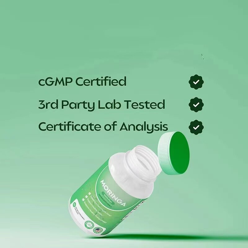 Moringa Capsules - Manufacturer - OEM Natural Plant Protein Immunity Antioxidant Vegan