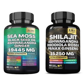 Rhodiola Shilajit Capsules - Manufacturer - Wholesale Ashwagandha Ginseng Energy 60ct
