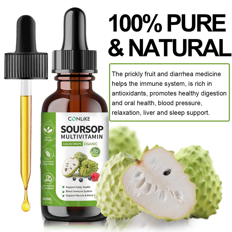 Soursop Graviola Drops - Manufacturer - Private Label Cell Regen Stress Relief Vitamin C