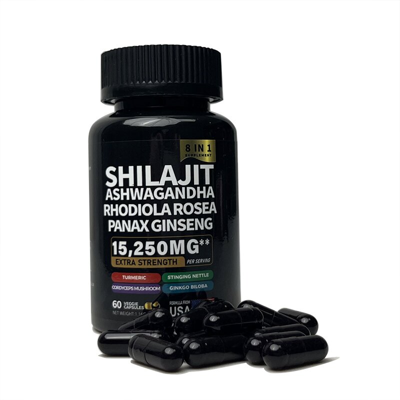 Shilajit Complex Capsules - Manufacturer - OEM Private Label Rhodiola Ginseng Ashwagandha