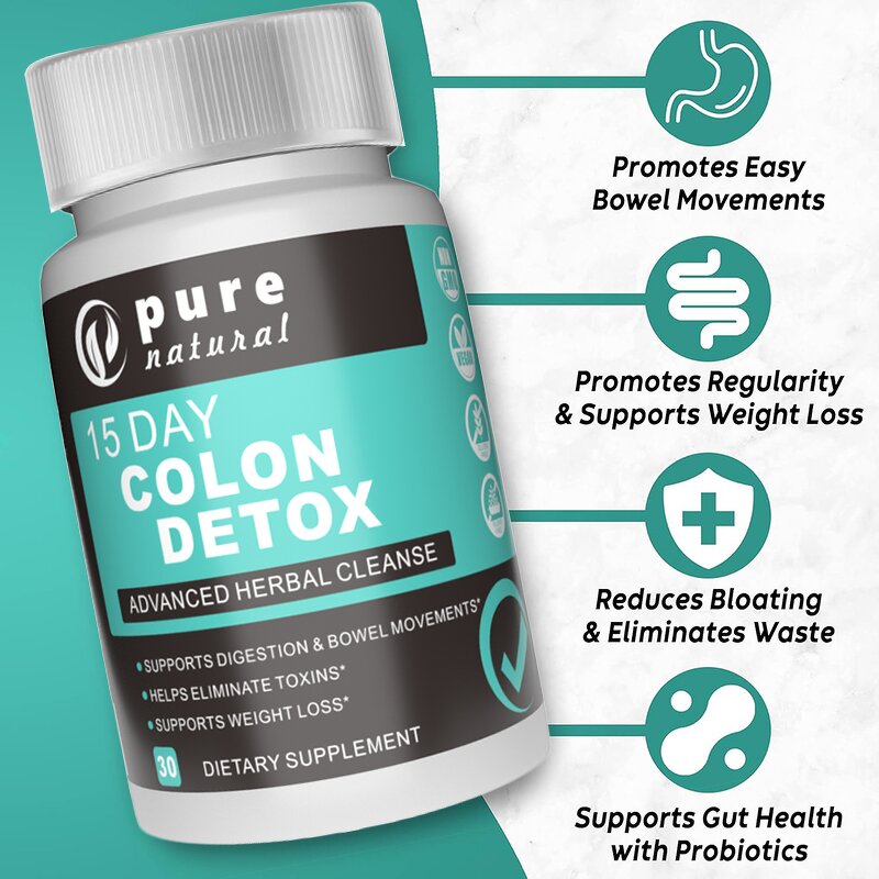 Gut Health Capsules - Manufacturer - 15 Day Cleanse Detox Slimming Senna Leaf Weight Loss