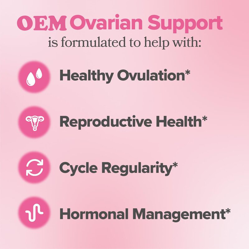 Women's Ovarian Supplement - Manufacturer - Hormone Balance Inositol DIM Folic Acid Probiotic