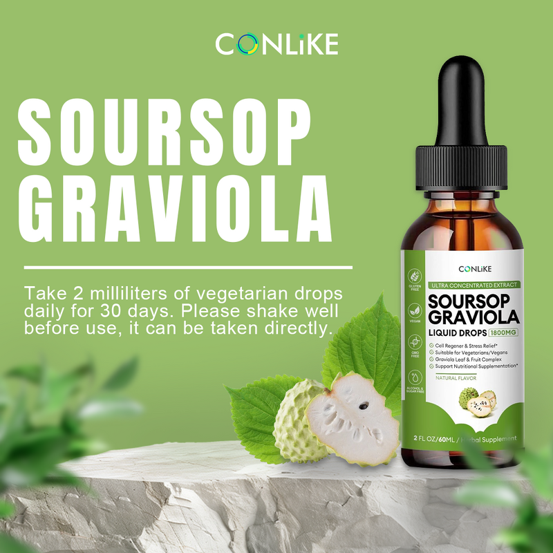 Soursop Drops - Manufacturer - OEM Organic Soursop Graviola Liquid Extract Drops